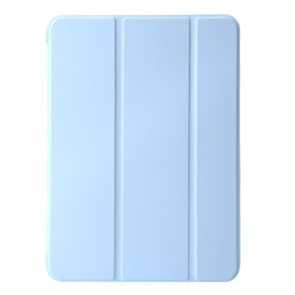 For iPad Air 11 2024 Three-fold Holder Flip Tablet Leather Case(Sky Blue) - iPad Air 11 2024 Cases by PMC Jewellery | Online Shopping South Africa | PMC Jewellery | Buy Now Pay Later Mobicred