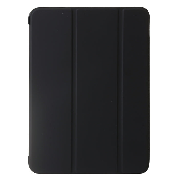 For iPad Air 11 2024 Three-fold Holder Flip Tablet Leather Case(Black) - iPad Air 11 2024 Cases by PMC Jewellery | Online Shopping South Africa | PMC Jewellery | Buy Now Pay Later Mobicred
