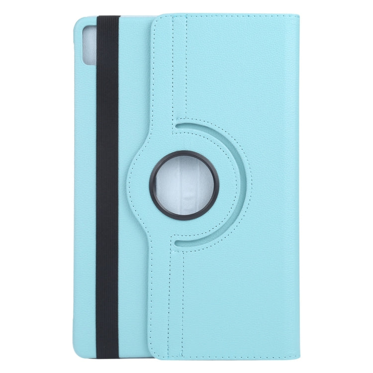 For iPad Pro 13 2024 360 Degree Rotation Litchi Texture Leather Tablet Case with Holder(Sky Blue) - iPad Pro 13 2024 Cases by PMC Jewellery | Online Shopping South Africa | PMC Jewellery | Buy Now Pay Later Mobicred