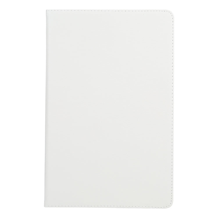 For iPad Pro 13 2024 360 Degree Rotation Litchi Texture Leather Tablet Case with Holder(White) - iPad Pro 13 2024 Cases by PMC Jewellery | Online Shopping South Africa | PMC Jewellery | Buy Now Pay Later Mobicred