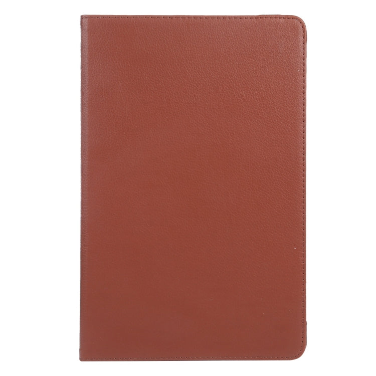 For iPad Pro 13 2024 360 Degree Rotation Litchi Texture Leather Tablet Case with Holder(Brown) - iPad Pro 13 2024 Cases by PMC Jewellery | Online Shopping South Africa | PMC Jewellery | Buy Now Pay Later Mobicred