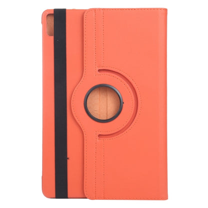 For iPad Pro 13 2024 360 Degree Rotation Litchi Texture Leather Tablet Case with Holder(Orange) - iPad Pro 13 2024 Cases by PMC Jewellery | Online Shopping South Africa | PMC Jewellery | Buy Now Pay Later Mobicred