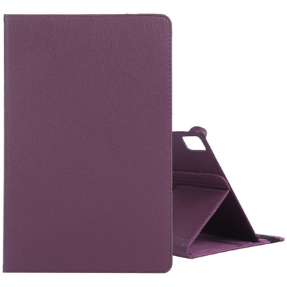 For iPad Air 13 2024 360 Degree Rotation Litchi Texture Leather Tablet Case with Holder(Purple) - iPad Air 13 2024 Cases by PMC Jewellery | Online Shopping South Africa | PMC Jewellery | Buy Now Pay Later Mobicred