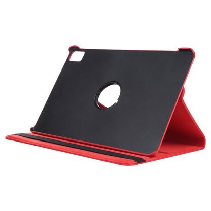 For iPad Air 13 2024 360 Degree Rotation Litchi Texture Leather Tablet Case with Holder(Red) - iPad Air 13 2024 Cases by PMC Jewellery | Online Shopping South Africa | PMC Jewellery | Buy Now Pay Later Mobicred