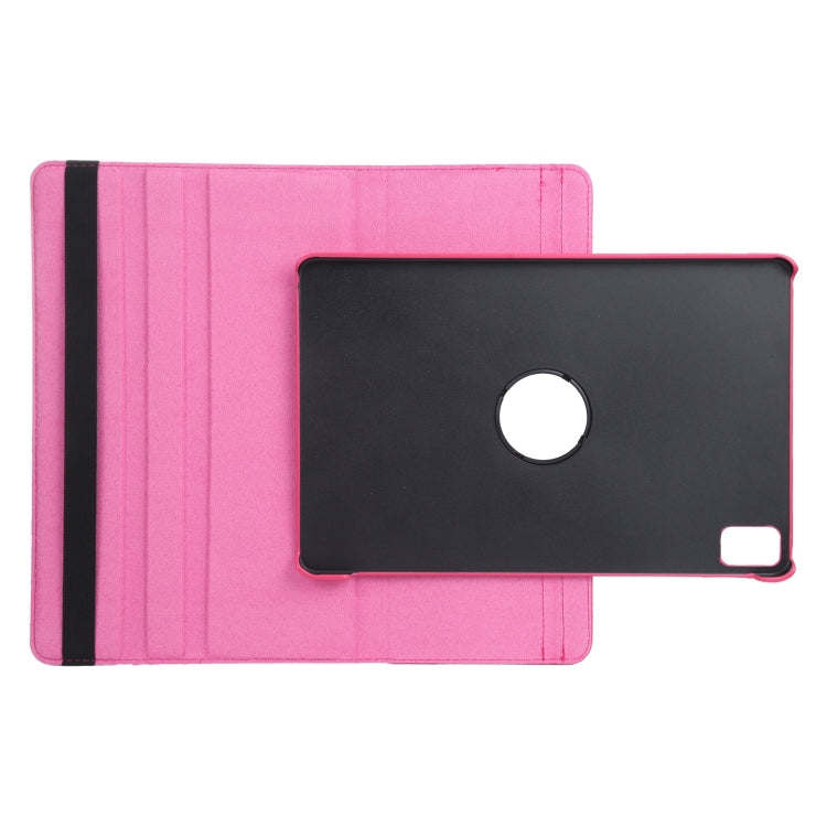 For iPad Air 13 2024 360 Degree Rotation Litchi Texture Leather Tablet Case with Holder(Rose Red) - iPad Air 13 2024 Cases by PMC TechLife | Online Shopping South Africa | PMC TechLife | Buy Now Pay Later Mobicred