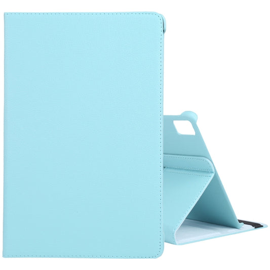 For iPad Air 11 2024 360 Degree Rotation Litchi Texture Leather Tablet Case with Holder(Sky Blue) - iPad Air 11 2024 Cases by PMC Jewellery | Online Shopping South Africa | PMC Jewellery | Buy Now Pay Later Mobicred