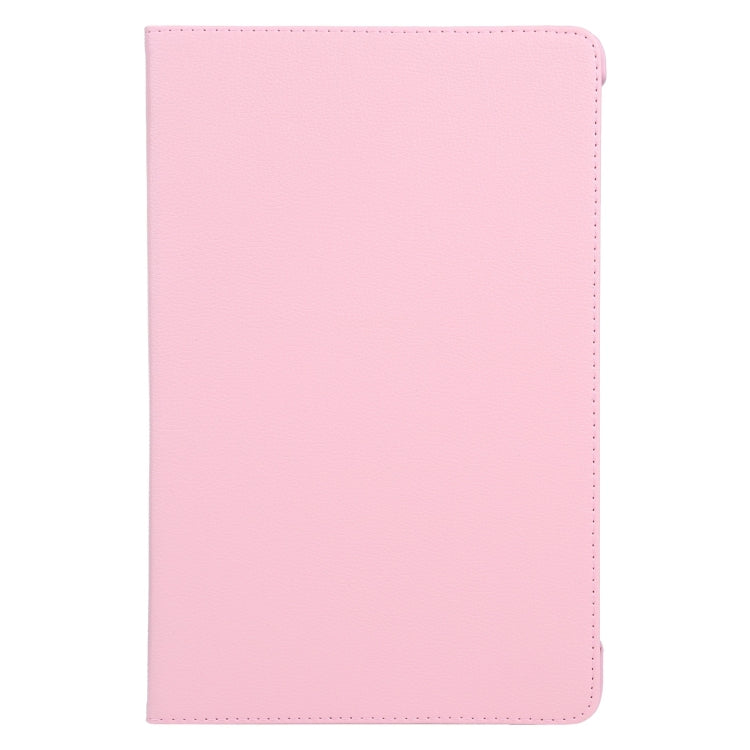 For iPad Air 11 2024 360 Degree Rotation Litchi Texture Leather Tablet Case with Holder(Pink) - iPad Air 11 2024 Cases by PMC Jewellery | Online Shopping South Africa | PMC Jewellery | Buy Now Pay Later Mobicred