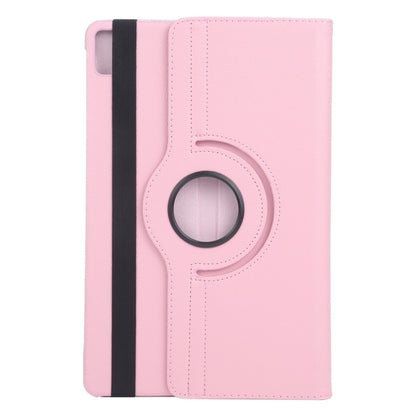 For iPad Air 11 2024 360 Degree Rotation Litchi Texture Leather Tablet Case with Holder(Pink) - iPad Air 11 2024 Cases by PMC Jewellery | Online Shopping South Africa | PMC Jewellery | Buy Now Pay Later Mobicred