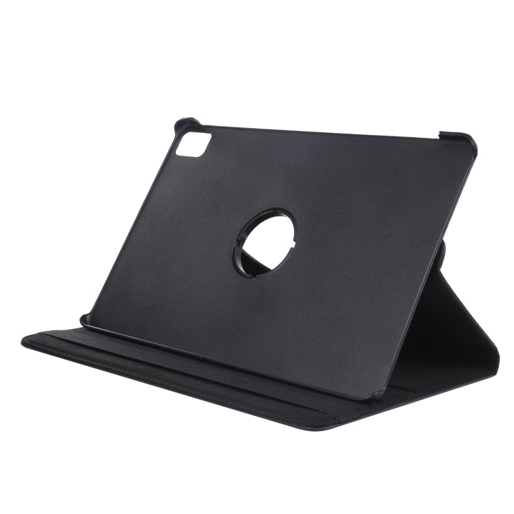 For iPad Air 11 2024 360 Degree Rotation Litchi Texture Leather Tablet Case with Holder(Black) - iPad Air 11 2024 Cases by PMC Jewellery | Online Shopping South Africa | PMC Jewellery | Buy Now Pay Later Mobicred