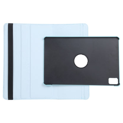 For iPad Pro 11 2024 360 Degree Rotation Litchi Texture Leather Tablet Case with Holder(Sky Blue) - iPad Pro 11 2024 Cases by PMC Jewellery | Online Shopping South Africa | PMC Jewellery | Buy Now Pay Later Mobicred