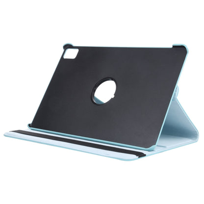 For iPad Pro 11 2024 360 Degree Rotation Litchi Texture Leather Tablet Case with Holder(Sky Blue) - iPad Pro 11 2024 Cases by PMC Jewellery | Online Shopping South Africa | PMC Jewellery | Buy Now Pay Later Mobicred