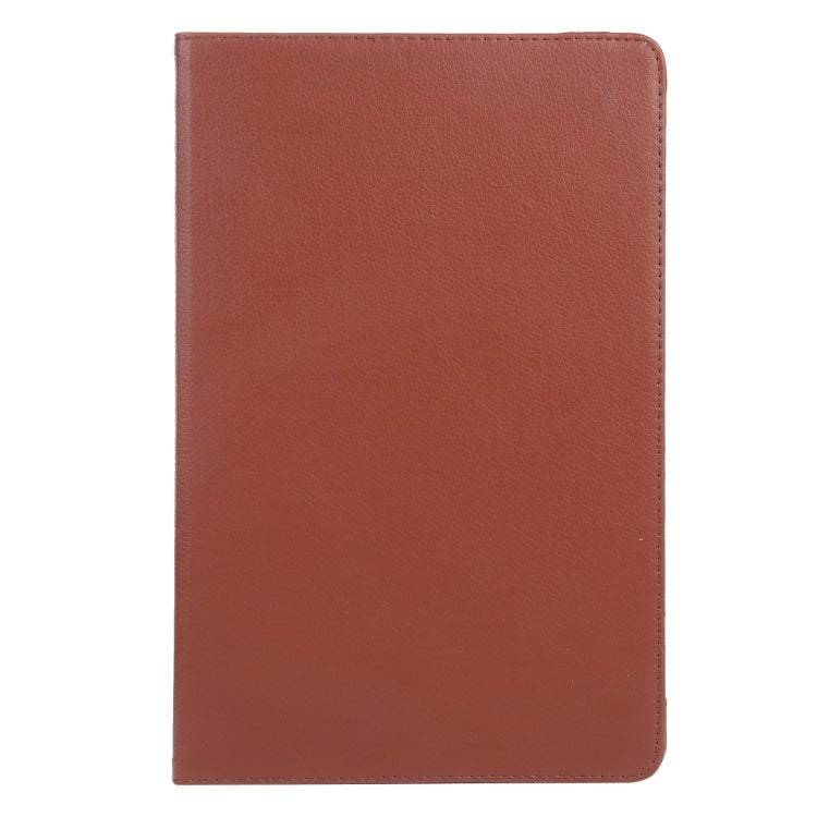 For iPad Pro 11 2024 360 Degree Rotation Litchi Texture Leather Tablet Case with Holder(Brown) - iPad Pro 11 2024 Cases by PMC TechLife | Online Shopping South Africa | PMC TechLife | Buy Now Pay Later Mobicred