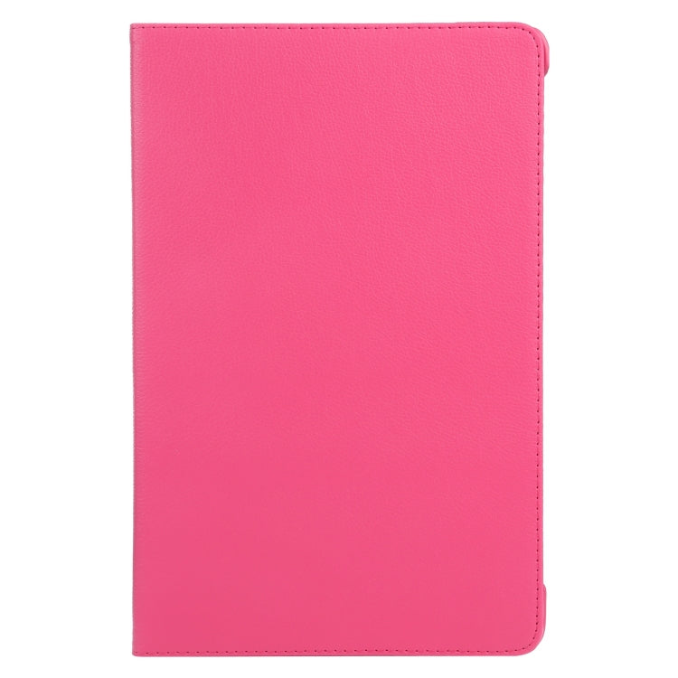 For iPad Pro 11 2024 360 Degree Rotation Litchi Texture Leather Tablet Case with Holder(Rose Red) - free shipping - PMC TechLife - Order now!