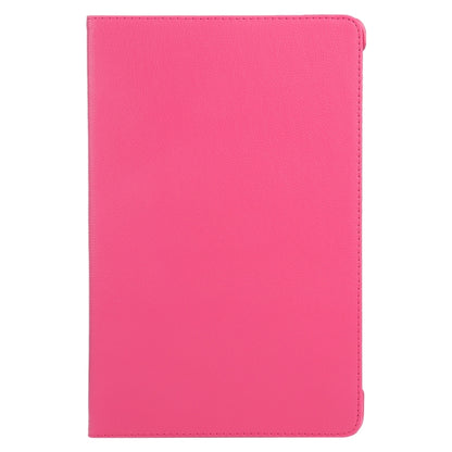 For iPad Pro 11 2024 360 Degree Rotation Litchi Texture Leather Tablet Case with Holder(Rose Red) - iPad Pro 11 2024 Cases by PMC Jewellery | Online Shopping South Africa | PMC Jewellery | Buy Now Pay Later Mobicred