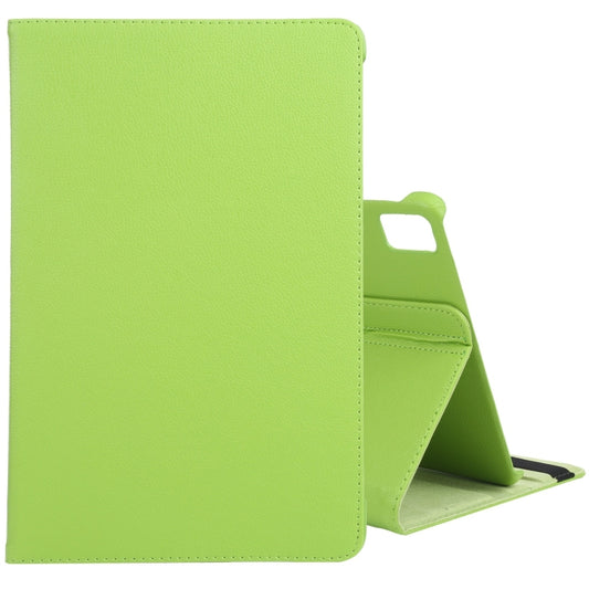 For iPad Pro 11 2024 360 Degree Rotation Litchi Texture Leather Tablet Case with Holder(Green) - iPad Pro 11 2024 Cases by PMC Jewellery | Online Shopping South Africa | PMC Jewellery | Buy Now Pay Later Mobicred