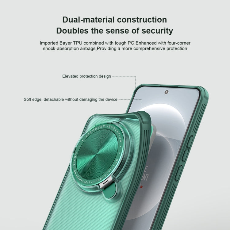 For Xiaomi 14 Ultra NILLKIN CamShield Prop Clear Version PC Phone Case(Green) - 14 Ultra Cases by NILLKIN | Online Shopping South Africa | PMC Jewellery | Buy Now Pay Later Mobicred