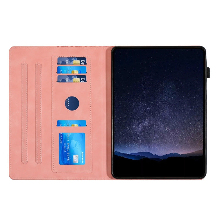 For iPad Pro 11 2024 Building Blocks Embossed Leather Smart Tablet Case(Pink) - iPad Pro 11 2024 Cases by PMC Jewellery | Online Shopping South Africa | PMC Jewellery | Buy Now Pay Later Mobicred