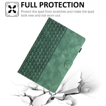 For iPad Pro 11 2024 Building Blocks Embossed Leather Smart Tablet Case(Green) - iPad Pro 11 2024 Cases by PMC Jewellery | Online Shopping South Africa | PMC Jewellery | Buy Now Pay Later Mobicred