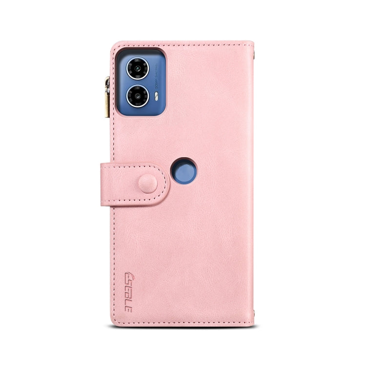 For Motorola Moto G04 / G24 ESEBLE Retro Frosted RFID Leather Phone Case(Rose Gold) - Motorola Cases by ESEBLE | Online Shopping South Africa | PMC TechLife | Buy Now Pay Later Mobicred
