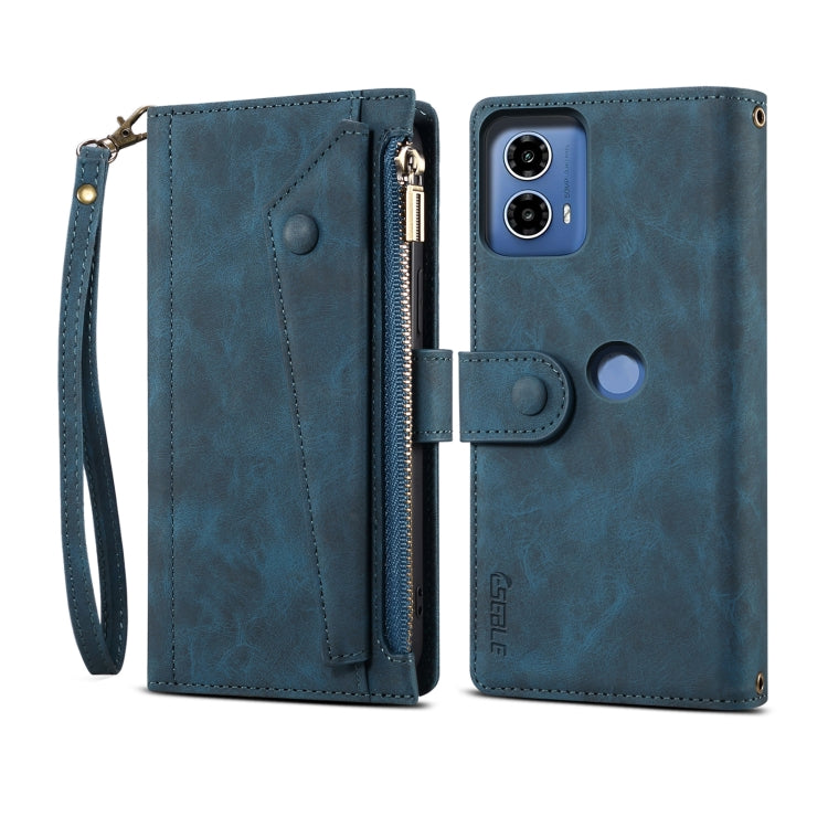 For Motorola Moto G04 / G24 ESEBLE Retro Frosted RFID Leather Phone Case(Dark Green) - free shipping - PMC TechLife - Order now!