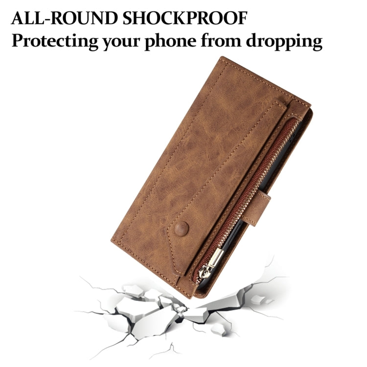 For Motorola Moto G24 Power ESEBLE Retro Frosted RFID Leather Phone Case(Brown) - Motorola Cases by ESEBLE | Online Shopping South Africa | PMC TechLife | Buy Now Pay Later Mobicred