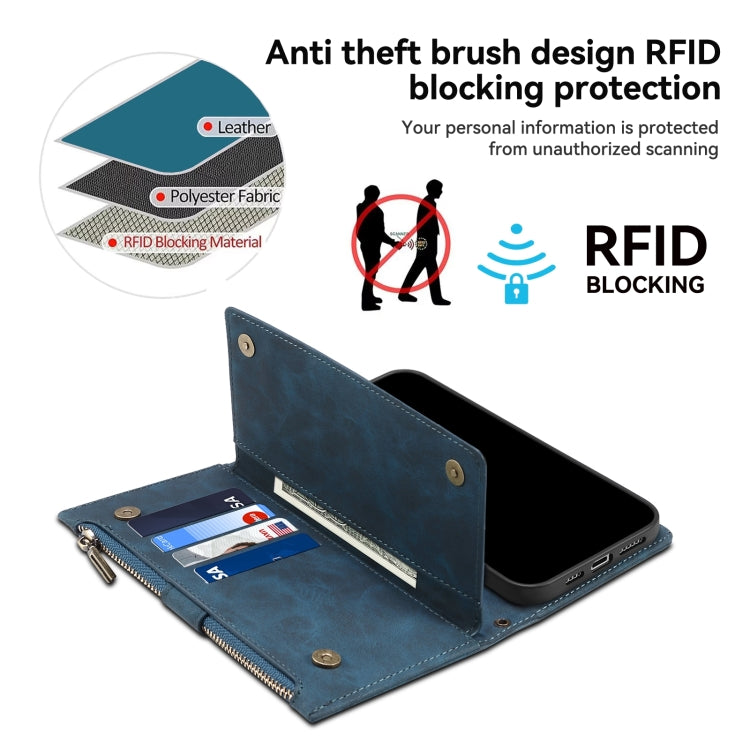 For Motorola Edge 50 Fusion ESEBLE Retro Frosted RFID Leather Phone Case(Dark Green) - free shipping - PMC TechLife - Order now!