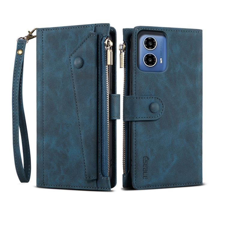 For Motorola Moto G85 ESEBLE Retro Frosted RFID Leather Phone Case(Dark Green) - free shipping - PMC TechLife - Order now!