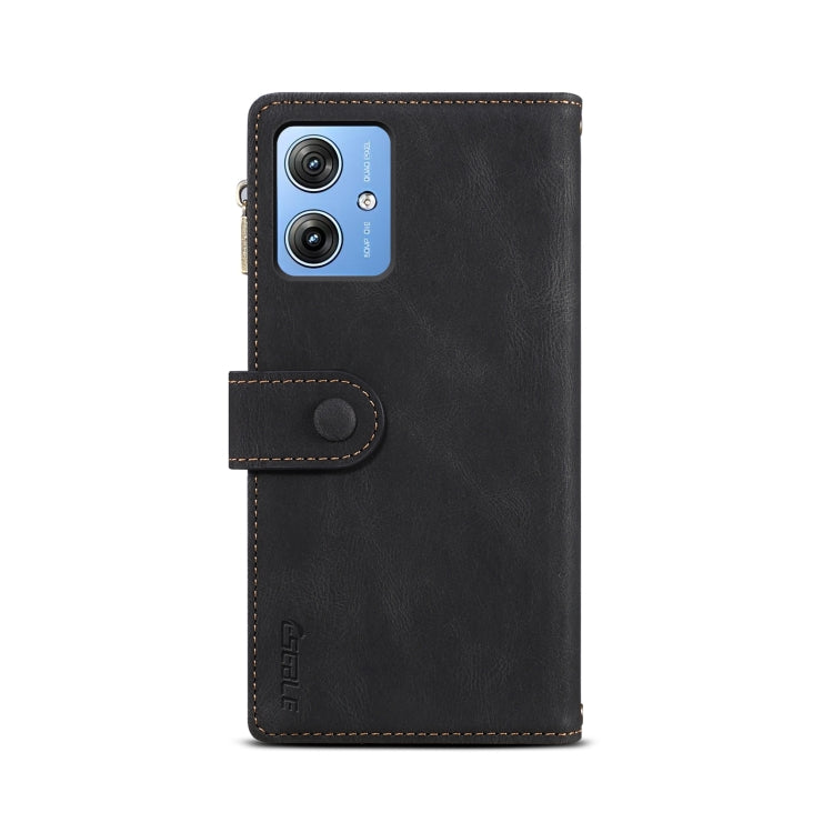 For Motorola Moto G64 5G Global ESEBLE Retro Frosted RFID Leather Phone Case(Black) - Motorola Cases by ESEBLE | Online Shopping South Africa | PMC TechLife | Buy Now Pay Later Mobicred