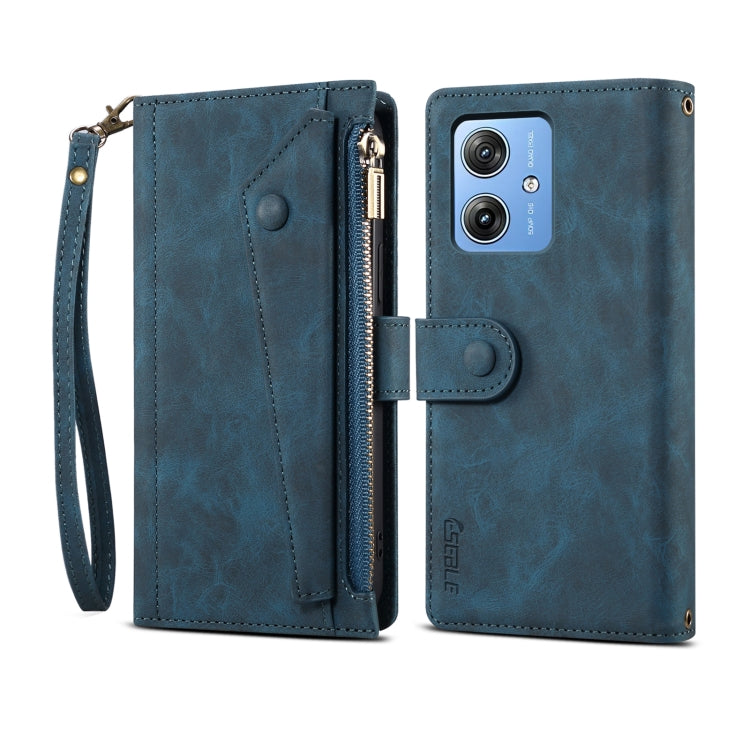 For Motorola Moto G64 5G Global ESEBLE Retro Frosted RFID Leather Phone Case(Dark Green) - Motorola Cases by ESEBLE | Online Shopping South Africa | PMC TechLife | Buy Now Pay Later Mobicred
