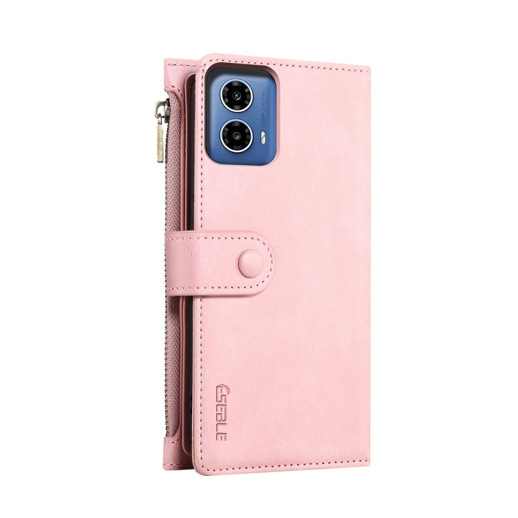 For Motorola Moto G34 5G / G45 5G ESEBLE Retro Frosted RFID Leather Phone Case(Rose Gold) - Motorola Cases by ESEBLE | Online Shopping South Africa | PMC TechLife | Buy Now Pay Later Mobicred