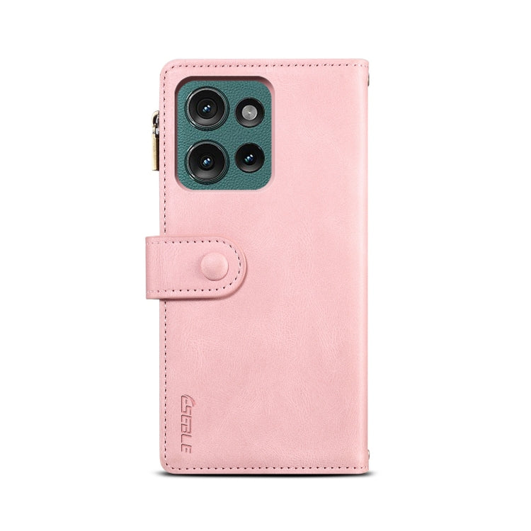 For Motorola Moto G75 5G ESEBLE Retro Frosted RFID Leather Phone Case(Rose Gold) - Motorola Cases by ESEBLE | Online Shopping South Africa | PMC TechLife | Buy Now Pay Later Mobicred