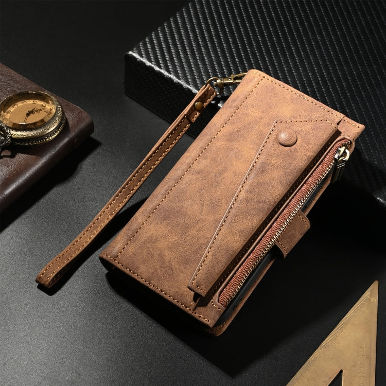 For Motorola Moto G35 ESEBLE Retro Frosted RFID Leather Phone Case(Brown) - Motorola Cases by ESEBLE | Online Shopping South Africa | PMC TechLife | Buy Now Pay Later Mobicred