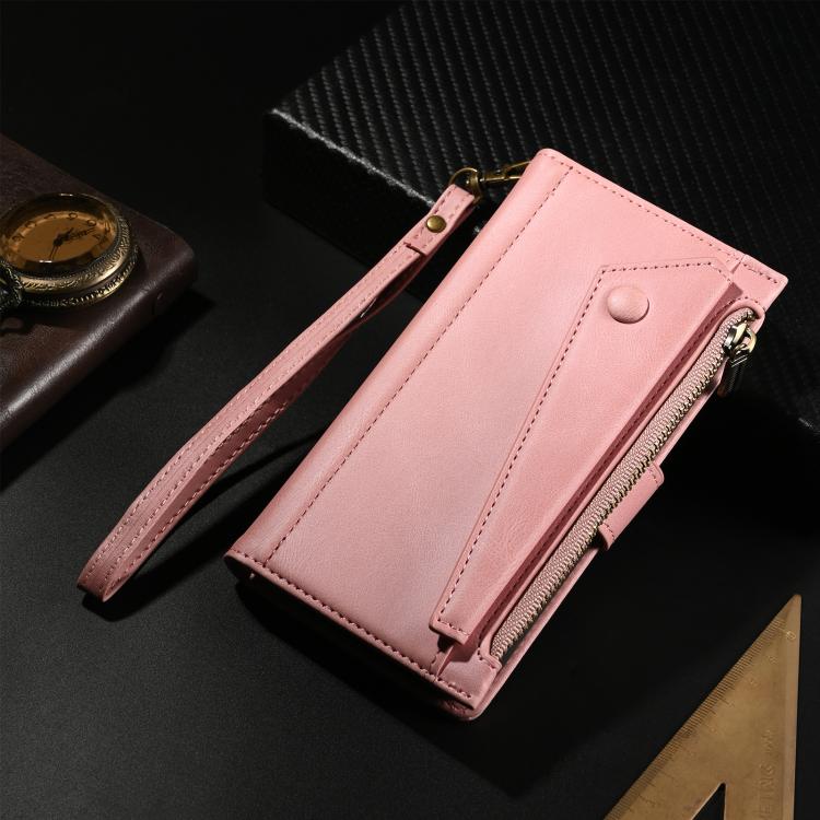 For Motorola Moto G15 ESEBLE Retro Frosted RFID Leather Phone Case(Rose Gold) - free shipping - PMC TechLife - Order now!