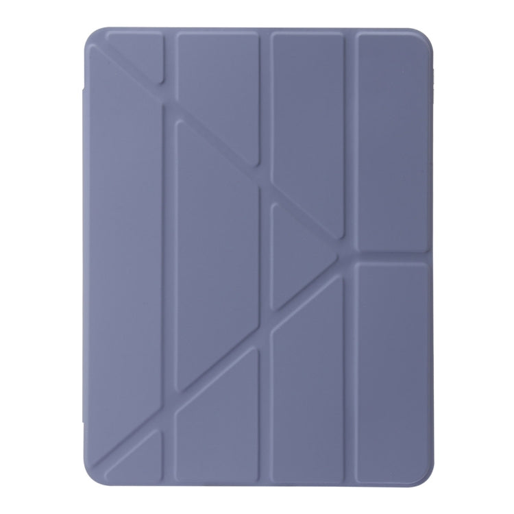 For iPad Pro 13 2024 Clear Acrylic Deformation Leather Tablet Case(Lavender Purple) - iPad Pro 13 2024 Cases by PMC Jewellery | Online Shopping South Africa | PMC Jewellery | Buy Now Pay Later Mobicred