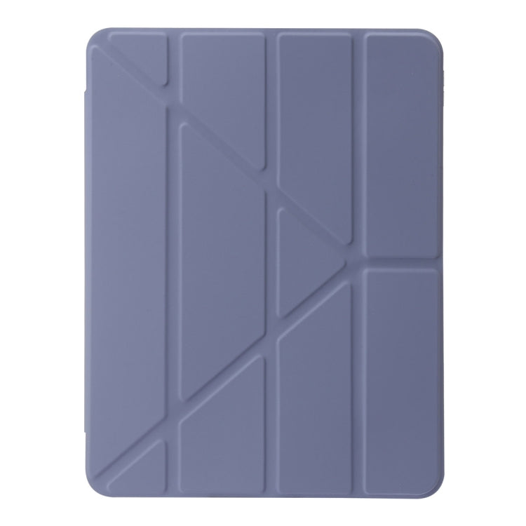 For iPad Air 13 2024 Clear Acrylic Deformation Leather Tablet Case(Lavender Purple) - iPad Air 13 2024 Cases by PMC Jewellery | Online Shopping South Africa | PMC Jewellery | Buy Now Pay Later Mobicred