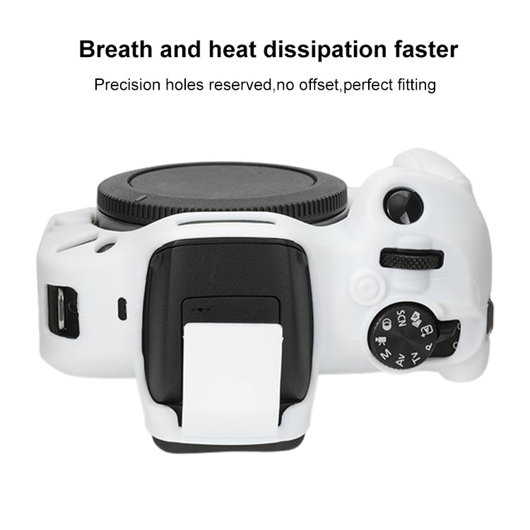 For Canon EOS R100 Glossy Soft Silicone Protective Case(White) - Protective Case by PMC TechLife | Online Shopping South Africa | PMC TechLife | Buy Now Pay Later Mobicred