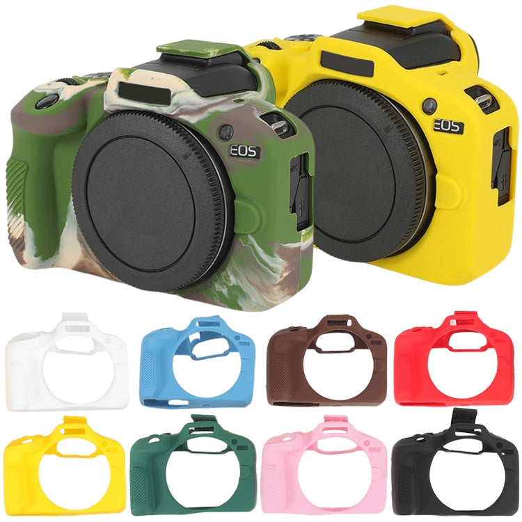 For Canon EOS R100 Glossy Soft Silicone Protective Case(Yellow) - Protective Case by PMC TechLife | Online Shopping South Africa | PMC TechLife | Buy Now Pay Later Mobicred
