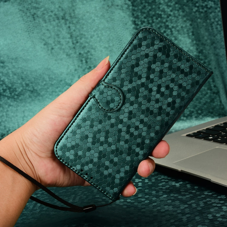 For Huawei Pura 70 Pro / Pro+ Honeycomb Dot Texture Leather Phone Case(Green) - Huawei Cases by PMC Jewellery | Online Shopping South Africa | PMC Jewellery | Buy Now Pay Later Mobicred