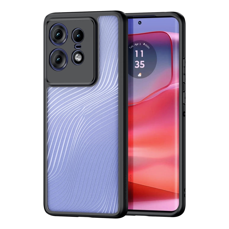 For Motorola Edge 50 Pro DUX DUCIS Aimo Series TPU + PC Frosted Feel Phone Case(Black) - Motorola Cases by DUX DUCIS | Online Shopping South Africa | PMC Jewellery | Buy Now Pay Later Mobicred