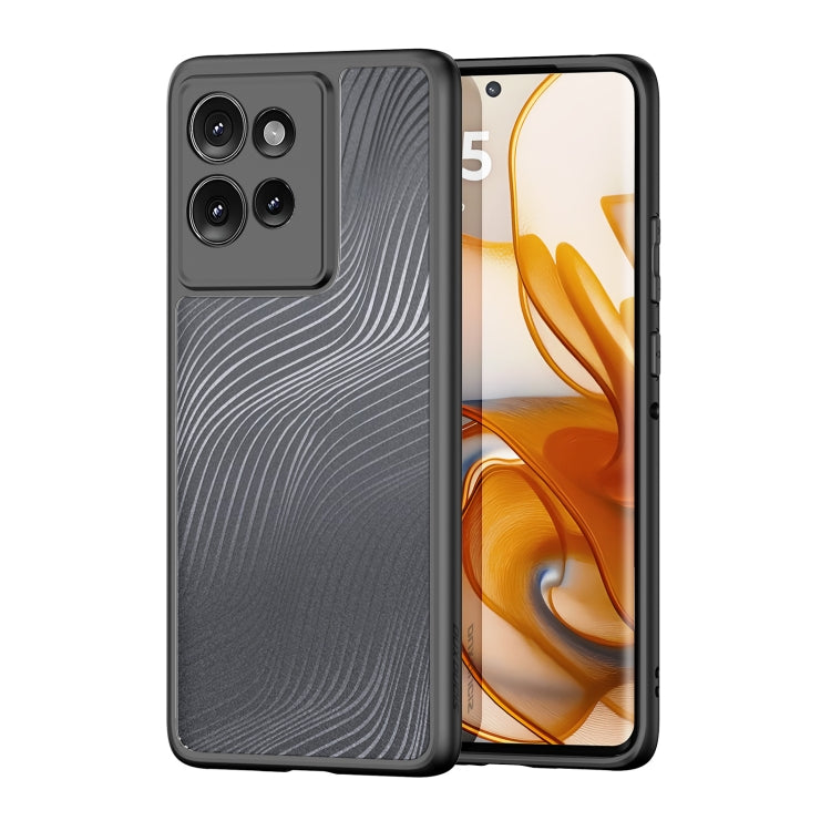 For Motorola Edge 50 DUX DUCIS Aimo Series TPU + PC Frosted Feel Phone Case(Black) - Motorola Cases by DUX DUCIS | Online Shopping South Africa | PMC Jewellery | Buy Now Pay Later Mobicred