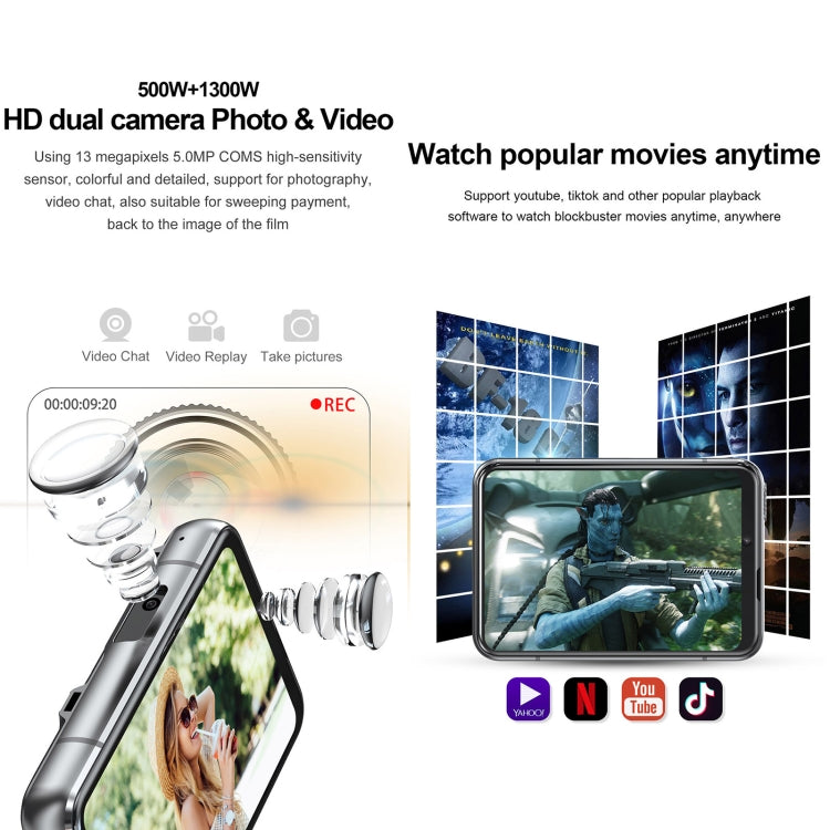 UNIWA DM200, 4GB+64GB, 2.88 inch Android 9.0 Smart Watch Phone, MT6761 Quad Core, Network: 4G(Black) - free shipping - PMC TechLife - Order now!