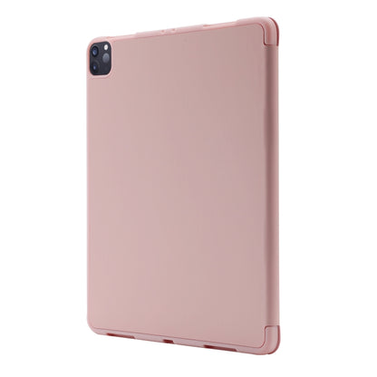 For iPad Pro 11 2024 Skin Feel Tri-fold Leather Tablet Case with Pen Slot(Pink) - iPad Pro 11 2024 Cases by PMC Jewellery | Online Shopping South Africa | PMC Jewellery | Buy Now Pay Later Mobicred