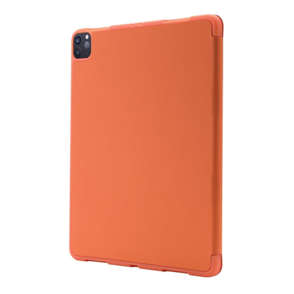 For iPad Pro 11 2024 Skin Feel Tri-fold Leather Tablet Case with Pen Slot(Orange) - iPad Pro 11 2024 Cases by PMC Jewellery | Online Shopping South Africa | PMC Jewellery | Buy Now Pay Later Mobicred