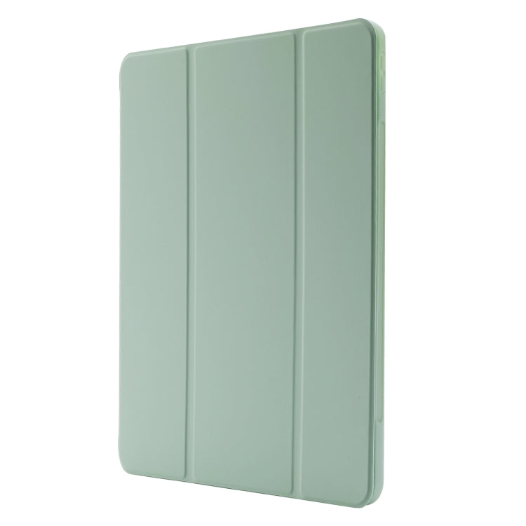 For iPad Pro 13 2024 Skin Feel Tri-fold Leather Tablet Case with Pen Slot(Matcha Green) - iPad Pro 13 2024 Cases by PMC Jewellery | Online Shopping South Africa | PMC Jewellery | Buy Now Pay Later Mobicred