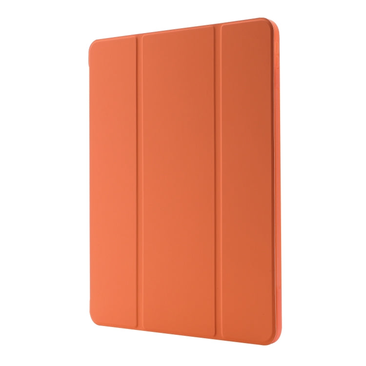 For iPad Pro 13 2024 Skin Feel Tri-fold Leather Tablet Case with Pen Slot(Orange) - iPad Pro 13 2024 Cases by PMC Jewellery | Online Shopping South Africa | PMC Jewellery | Buy Now Pay Later Mobicred