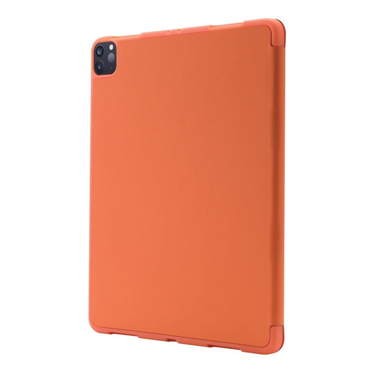 For iPad Pro 13 2024 Skin Feel Tri-fold Leather Tablet Case with Pen Slot(Orange) - iPad Pro 13 2024 Cases by PMC Jewellery | Online Shopping South Africa | PMC Jewellery | Buy Now Pay Later Mobicred