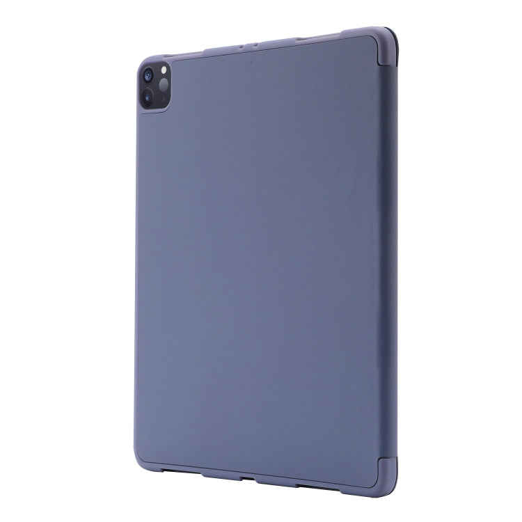 For iPad Pro 13 2024 Skin Feel Tri-fold Leather Tablet Case with Pen Slot(Lavender) - iPad Pro 13 2024 Cases by PMC TechLife | Online Shopping South Africa | PMC TechLife | Buy Now Pay Later Mobicred