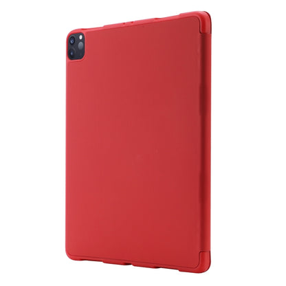 For iPad Air 11 2024 Skin Feel Tri-fold Leather Tablet Case with Pen Slot(Red) - iPad Air 11 2024 Cases by PMC Jewellery | Online Shopping South Africa | PMC Jewellery | Buy Now Pay Later Mobicred