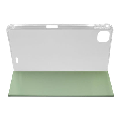 For iPad Pro 11 2024 3-folding Electric Pressed Skin Texture Leather Tablet Case(Green) - iPad Pro 11 2024 Cases by PMC Jewellery | Online Shopping South Africa | PMC Jewellery | Buy Now Pay Later Mobicred