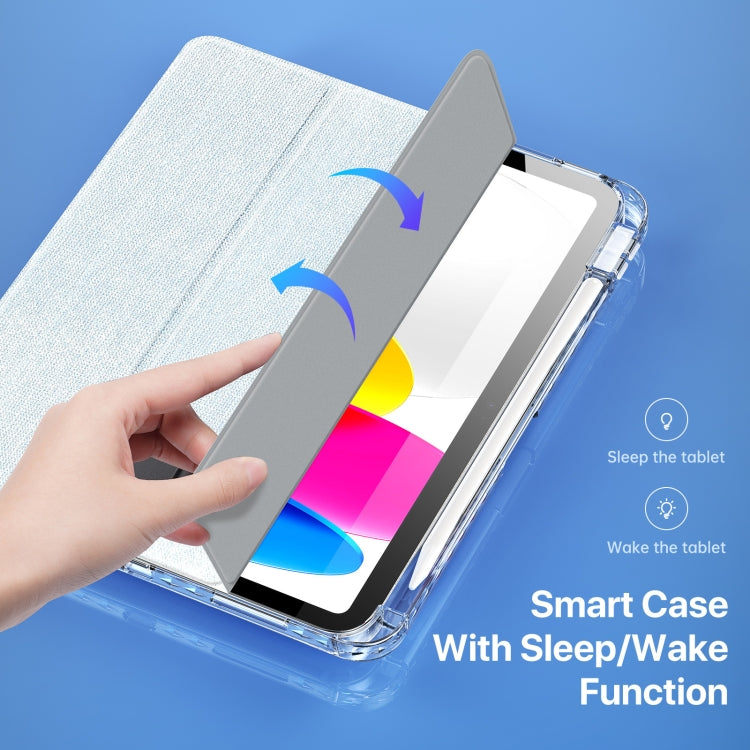 For iPad 10th Gen 10.9 2022 DUX DUCIS Unid Series PU+TPU Smart Tablet Case(Blue) - iPad 10th Gen 10.9 Cases by DUX DUCIS | Online Shopping South Africa | PMC Jewellery | Buy Now Pay Later Mobicred